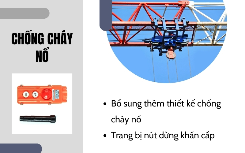 Lưu ý đến bảo đảm chống cháy – nổ