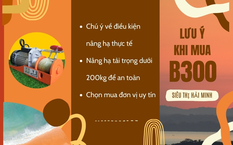 Ưu điểm nổi bật của máy tời B300 Yamafuji