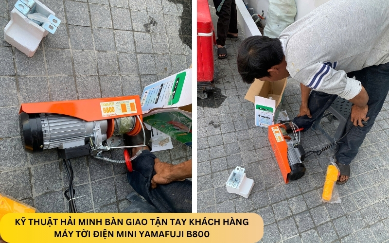 Máy tời điện mini Yamafuji B800