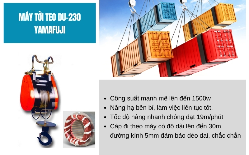 Máy tời teo DU-230 – Yamafuji