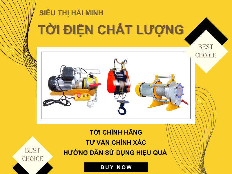 Siêu thị Hải minh đơn vị cung cấp tời điện số 1 tại Việt Nam