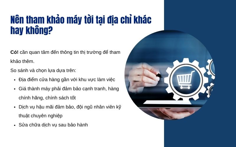 Nên tham khảo máy tời tại địa chỉ khác hay không