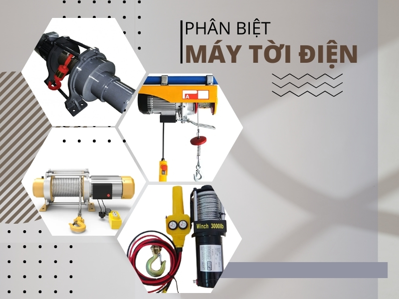 Phân biệt máy tời điện