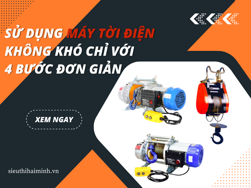 SỬ DỤNG MÁY TỜI ĐIỆN KHÔNG KHÓ CHỈ VỚI 4 BƯỚC ĐƠN GIẢN