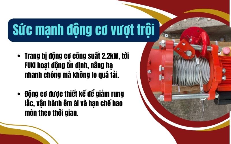 Sức mạnh động cơ vượt trội, vận hành bền lâu