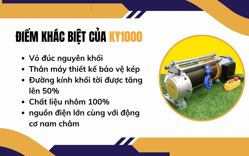 Tại sao không nên bỏ qua máy tời điện KY1000