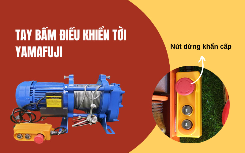 Tay bấm điều khiển tời Yamafuji