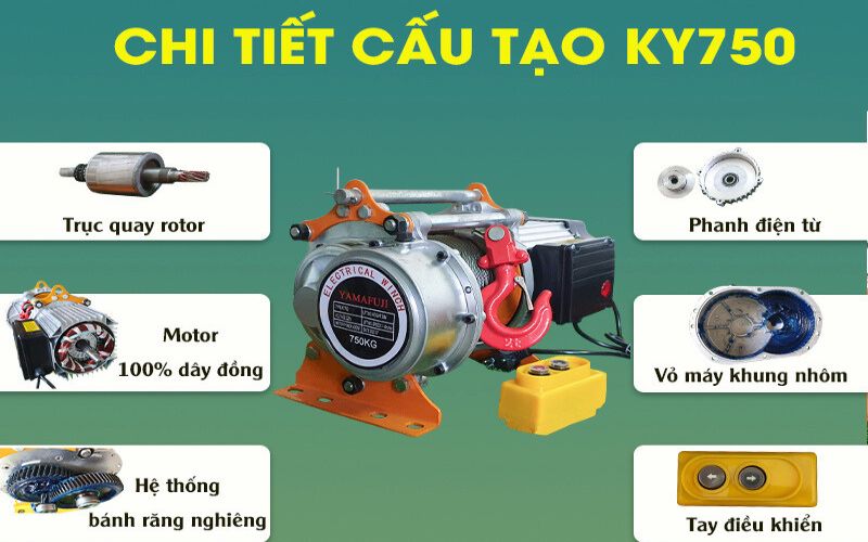 Thiết kế tời mặt đất KY-750