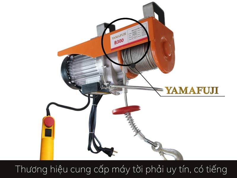 Thương hiệu cung cấp máy tời phải uy tín, có tiếng