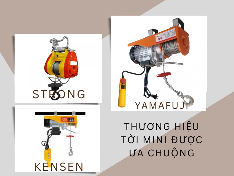 Thương hiệu máy tời điện mini được ưa chuộng