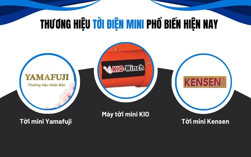 Thương hiệu tời điện mini phổ biến hiện nay