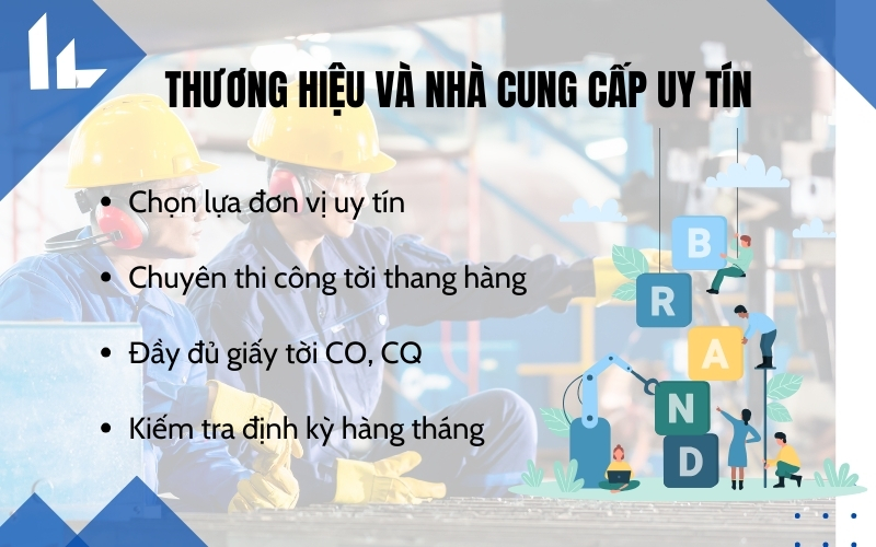 Thương hiệu và nhà cung cấp uy tín