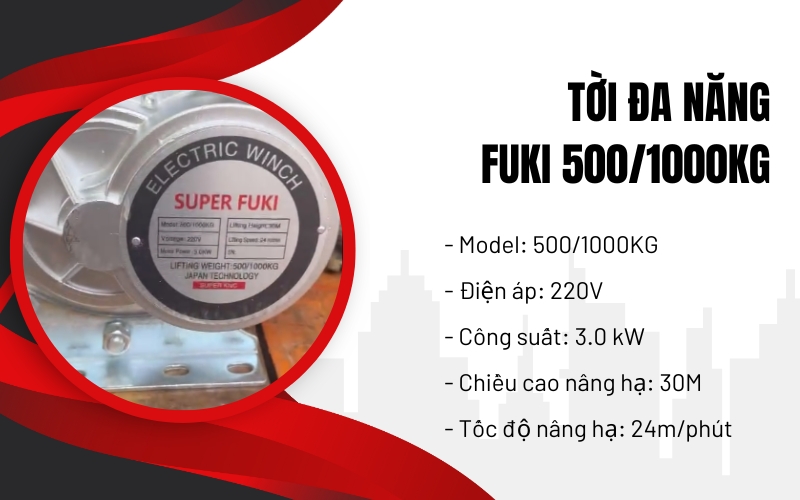 Tời đa năng FUKI 500/1000kg