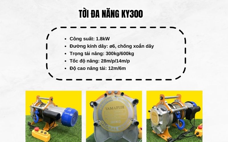 Tời đa năng KY300