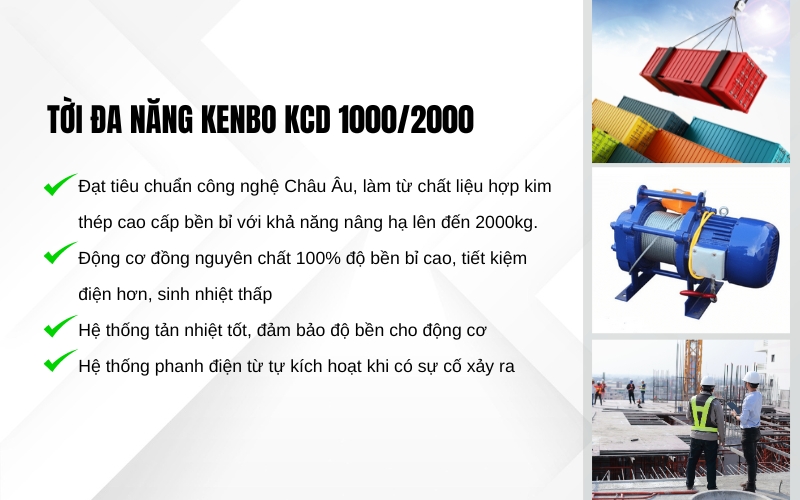 Tời đa năng kenbo KCD 10002000