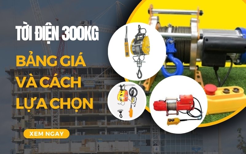 Tời điện 300kg - Bảng Giá Và Cách Lựa Chọn