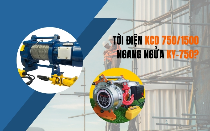 Tời điện KCD 750/1500 ngang ngửa KY-750 Yamafuji?