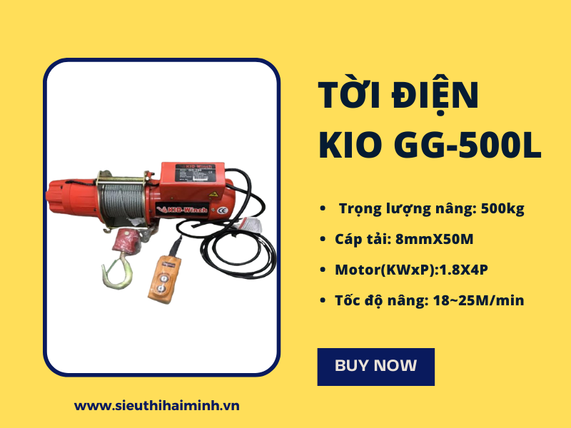 Tời điện KIO GG-500L