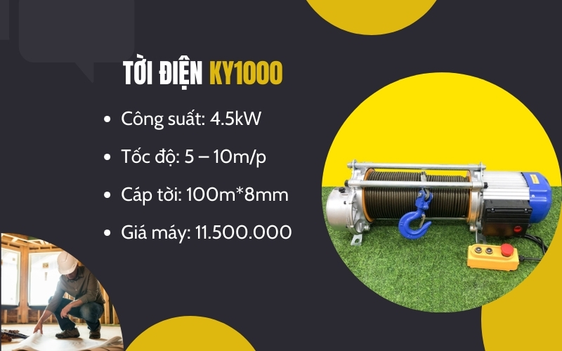Tời điện KY1000