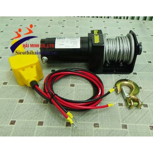 Tời điện kéo xe 2000LBS (12-24V)