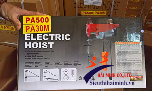 Tời điện mini HUGO PA500-30m 30 mét chinah hãng 