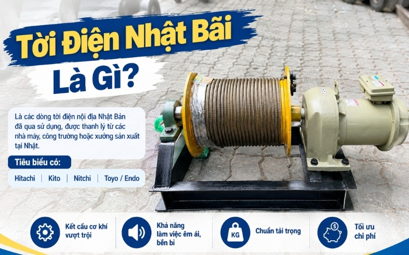 Tời điện nhật bãi là gì