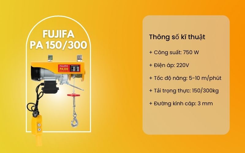 Tời mini FUJIFA PA 150300