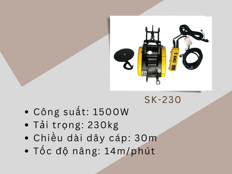 Tời mini SK230