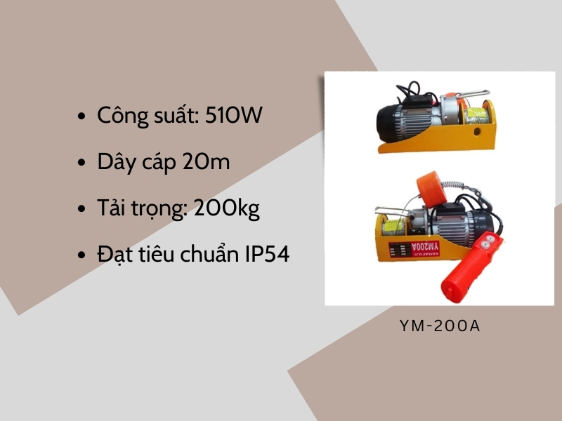 Tời mini YM-200A