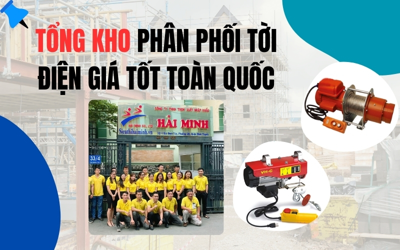 Tổng kho phân phối tời điện giá tốt toàn Quốc
