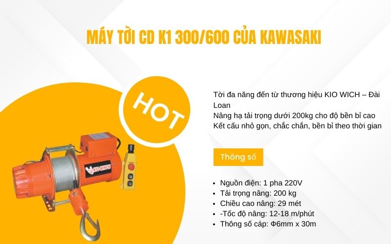 Tổng quan về máy tời GG-200 của Kio wich