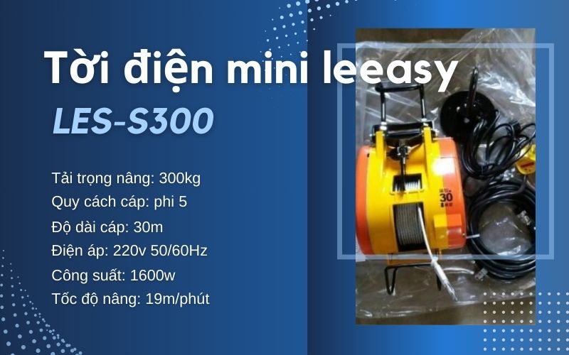 tời điện mini leeasy LES-S300
