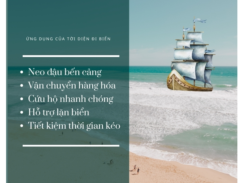 Ứng dụng máy tời điện trong đi biển