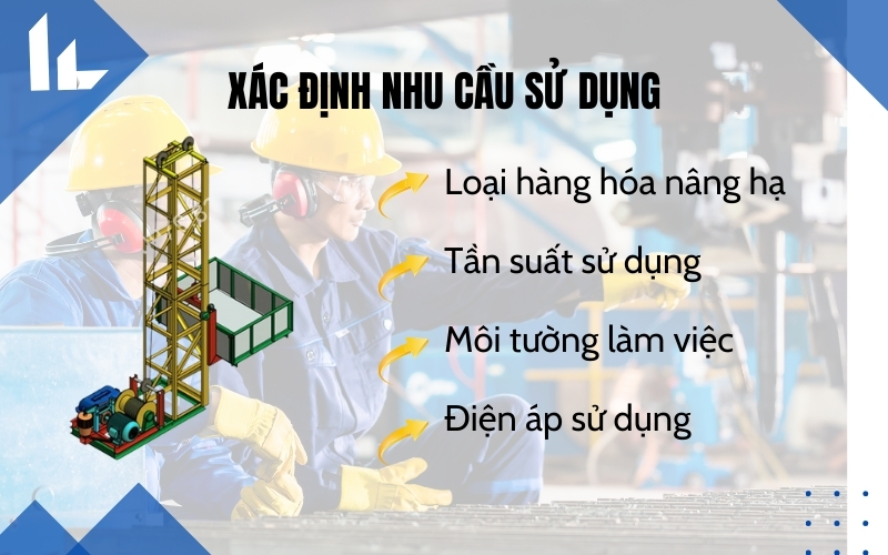 Xác định nhu cầu sử dụng