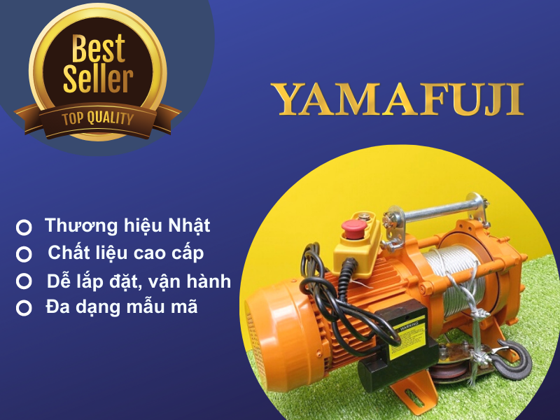 Yamafuji- Thương hiệu máy tời điện bán chạy hiện nay
