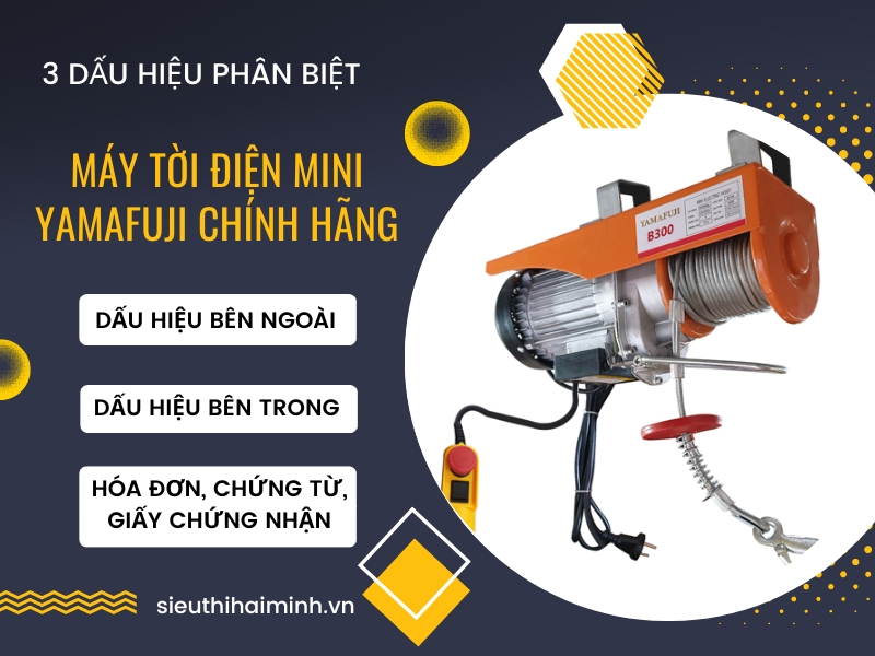 Cần phải biết lựa chọn máy tời điện chính hãng, chất lượng