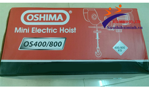 Vỏ hộp sản phẩm máy tời điện Oshima OS 400/800