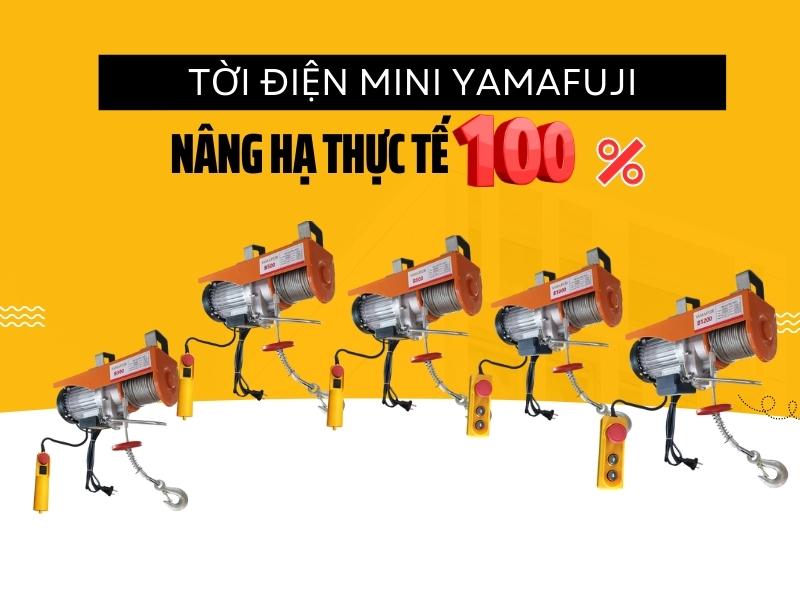 Tải trọng thực tế tời điện đạt 100%