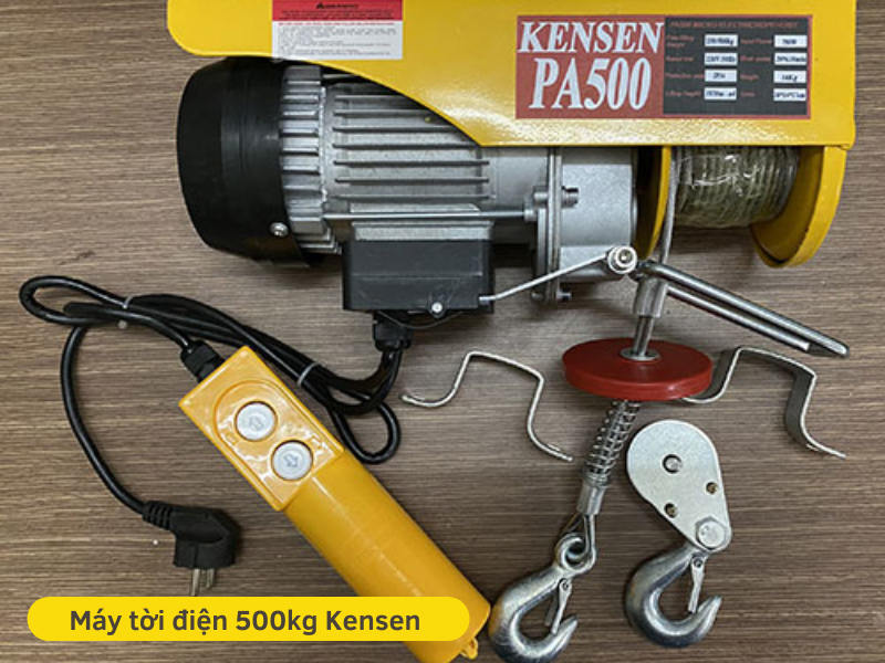 Đánh giá máy tời điện Kensen 500kg 