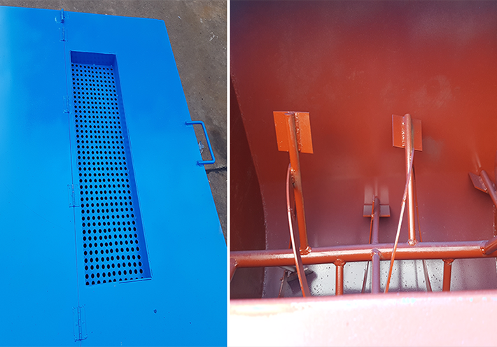 Khung và thùng trộn của máy trộn thức ăn chăn nuôi HM700A