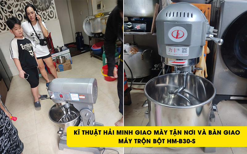 kĩ thuật hải minh bàn giao Máy trộn bột HM-B30-S