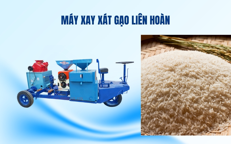 Máy xay xát gạo liên hoàn