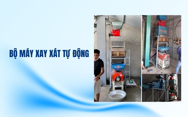 Bộ máy xay xát tự động