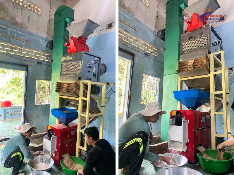 Bộ máy xay xát Tự Động HM1000 (Tự động Tải lúa gạo)