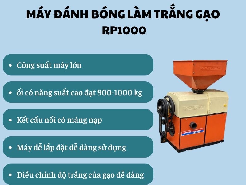Máy đánh bóng làm trắng gạo RP1000