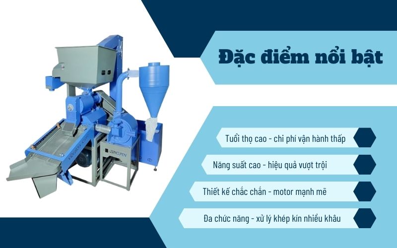 Đặc điểm nổi bật của máy xát gạo - trà trắng HM100-GX