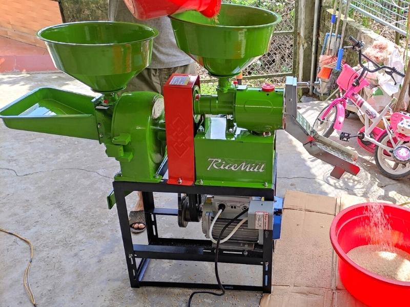 máy xát gạo 2 chức năng