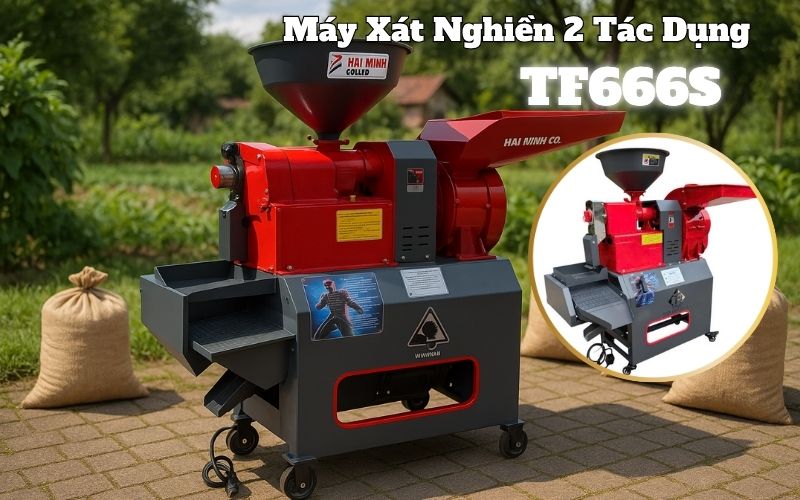 Máy Xát Nghiền 2 Tác Dụng TF666S (Xát gạo và Nghiền bột)