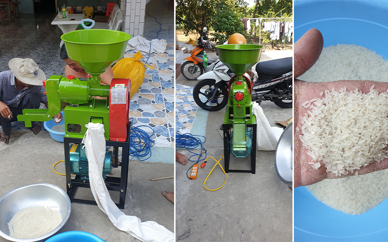 Máy xay xát gạo 3 chức năng 6N40