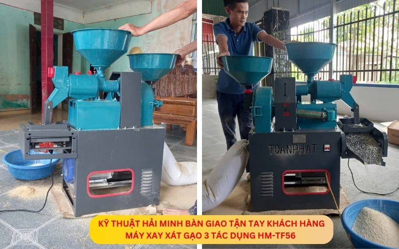 Máy xay xát gạo 3 tác dụng HM-TF56